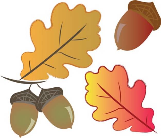 Picture of Autumn Leaves SVG File