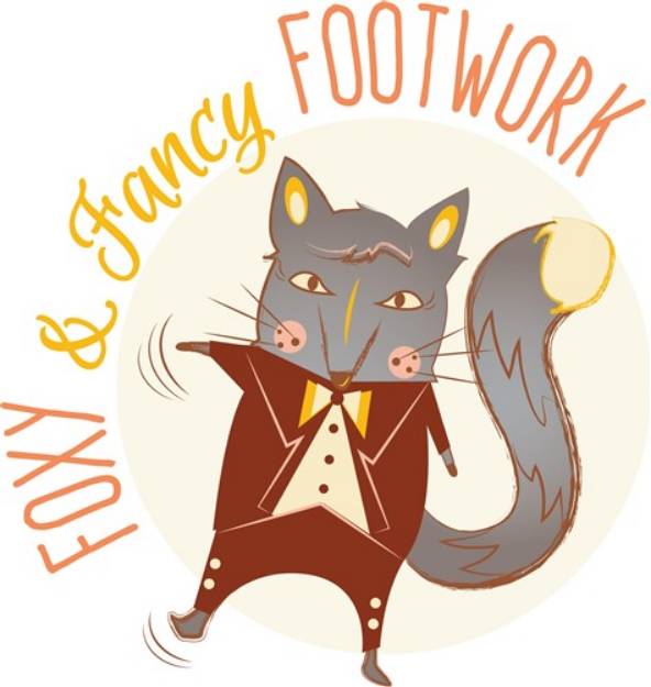 Picture of Foxy Footwork SVG File