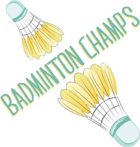 Picture of Badminton Champs SVG File