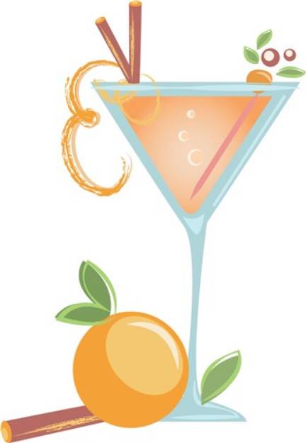 Picture of Peach Martini SVG File