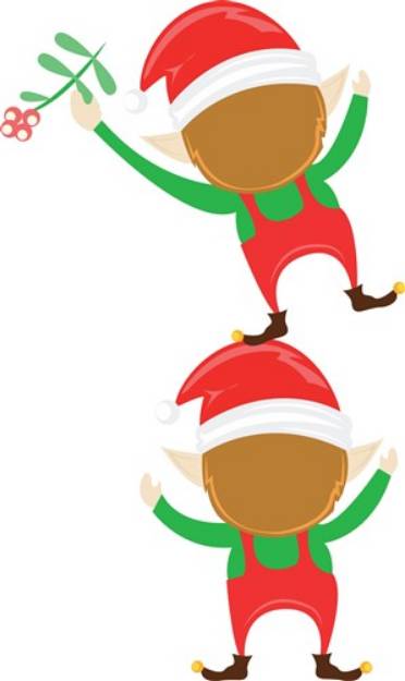 Picture of Christmas Elves SVG File