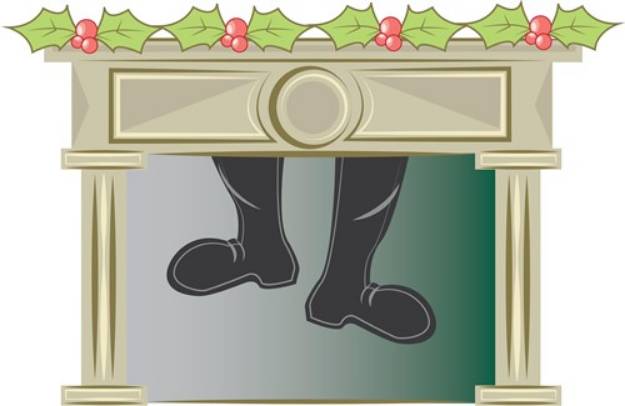 Picture of Santas Feet SVG File