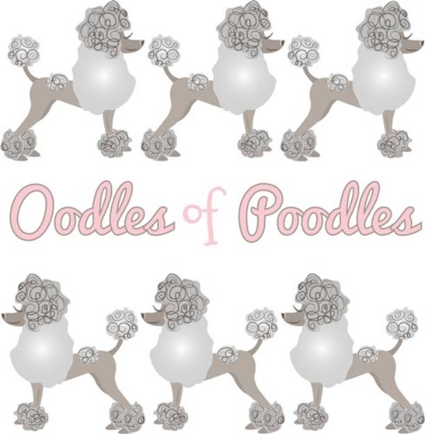 Picture of Oodles Of Poodles SVG File