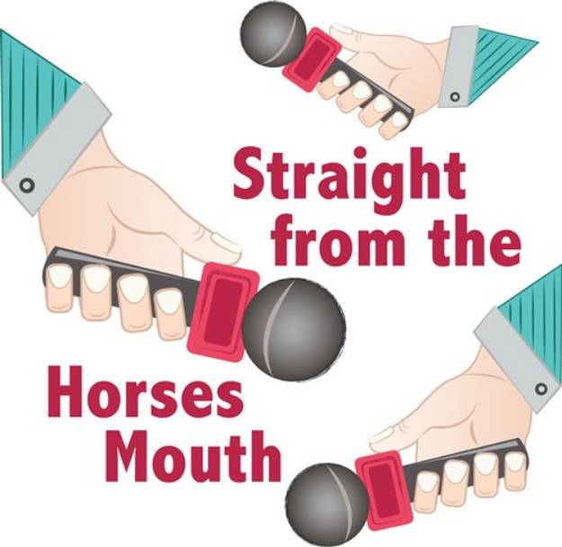 Picture of From Horses Mouth SVG File