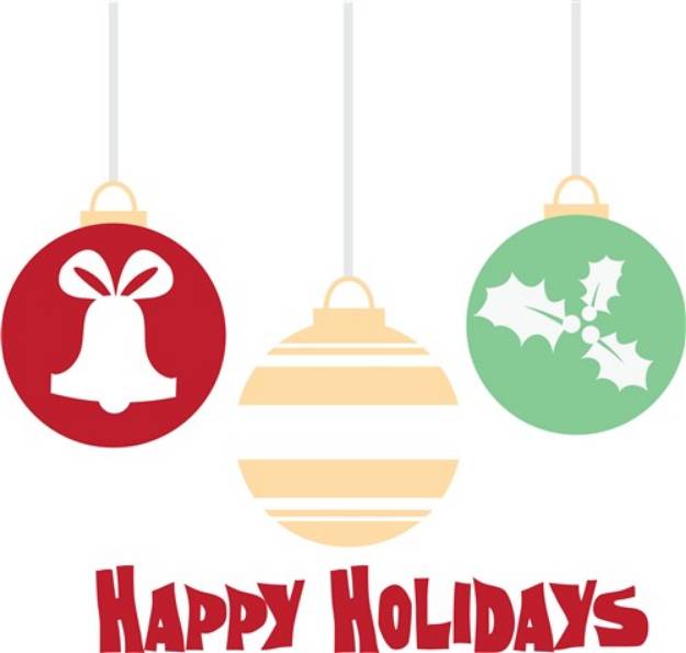 Picture of Happy Holidays SVG File