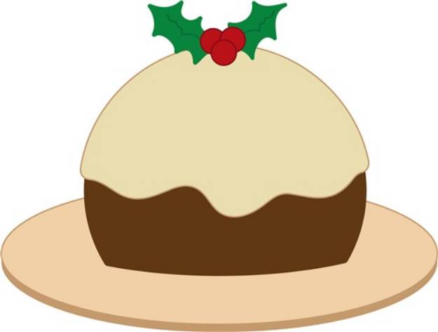 Picture of Christmas Cake SVG File