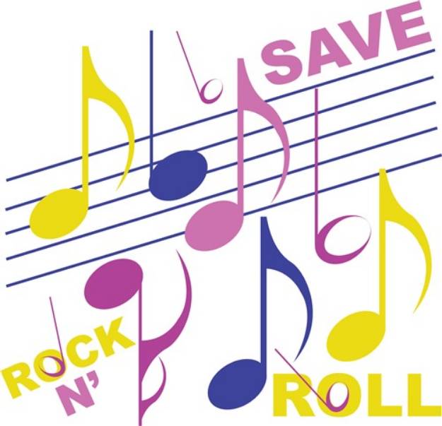 Picture of Save Rock N Roll SVG File