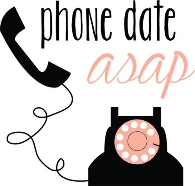 Picture of Phone Date ASAP SVG File