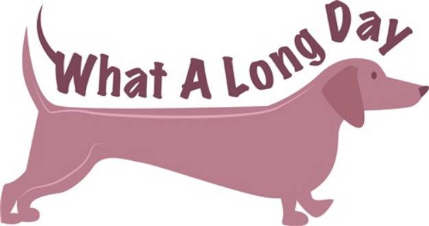 Picture of Long Day Daschund SVG File