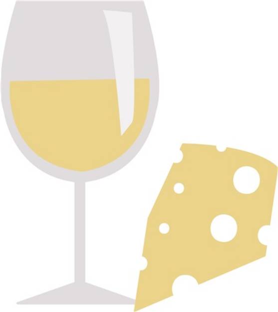 Picture of Gourmet Wine & Cheese SVG File