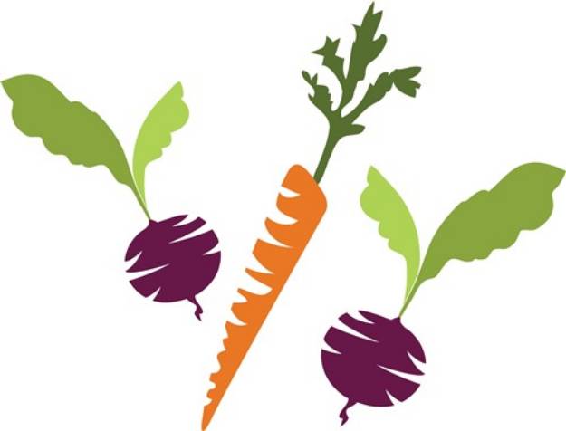 Picture of Beet & Carrot SVG File