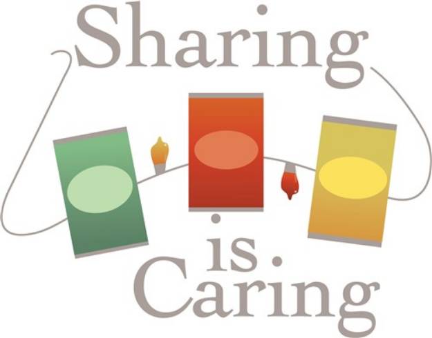 Picture of Sharing Is Caring Lights SVG File