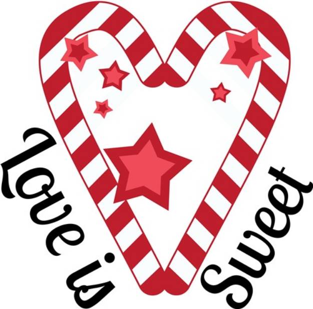 Picture of Love Is Sweet Xmas SVG File