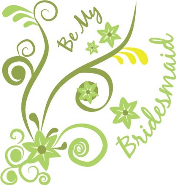 Picture of Be My Bridesmaid SVG File