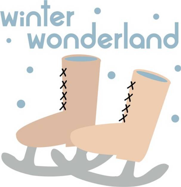 Picture of Winter Wonderland Skates SVG File