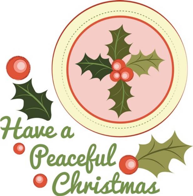 Picture of Peaceful Christmas SVG File