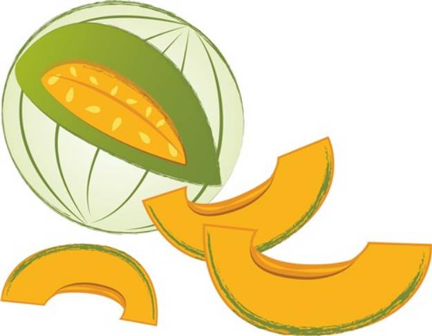 Picture of Cantaloupe SVG File