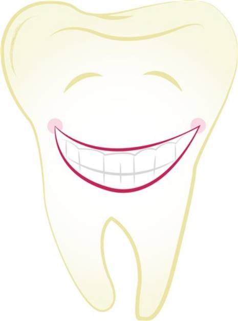 Picture of Happy Tooth SVG File