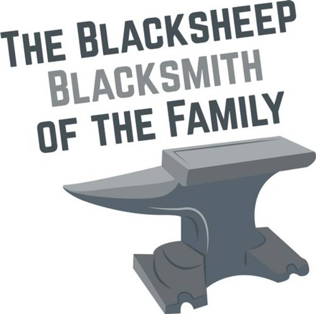 Picture of Blacksheep Blacksmith SVG File