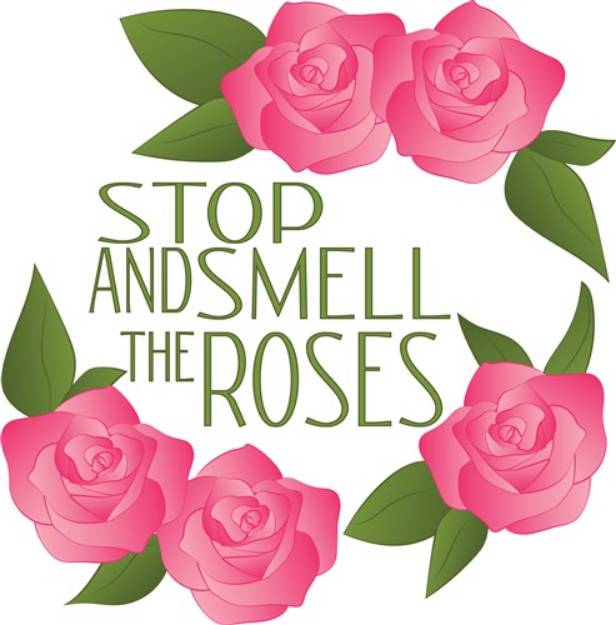 Picture of Smell The Roses SVG File