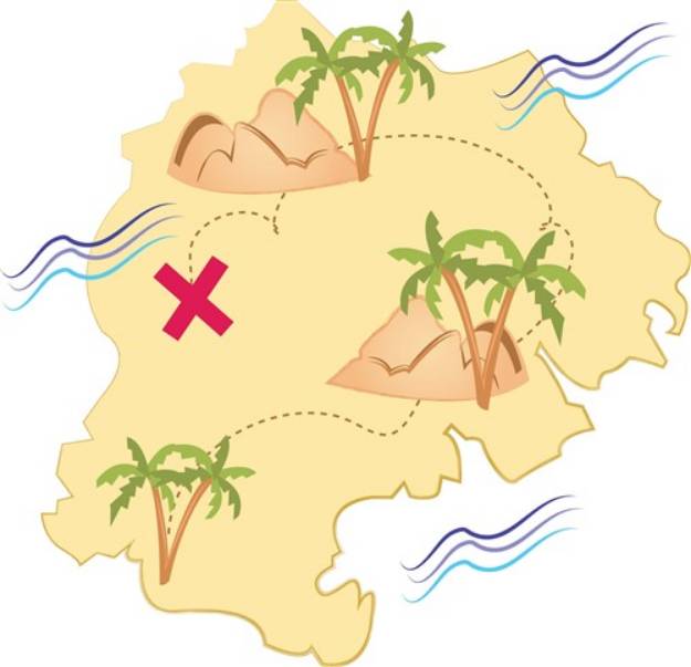 Picture of Island Map SVG File