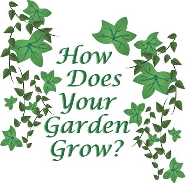 Picture of Garden Grow SVG File