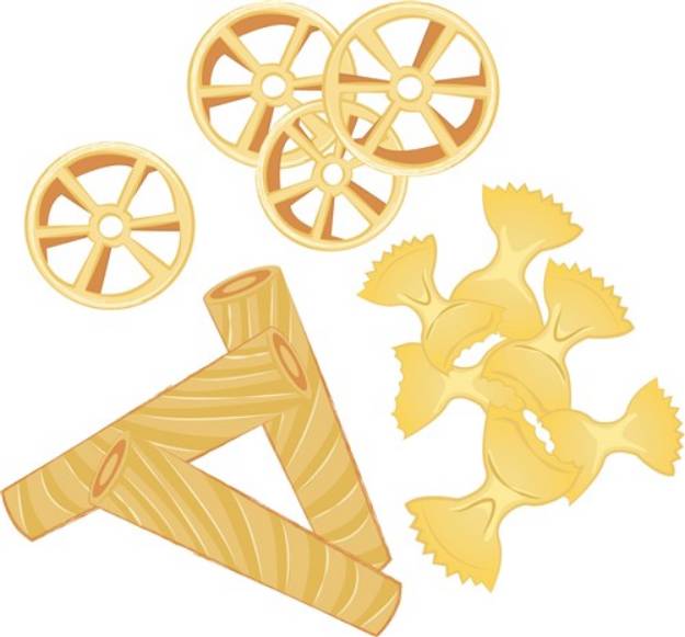 Picture of Pasta Noodles SVG File