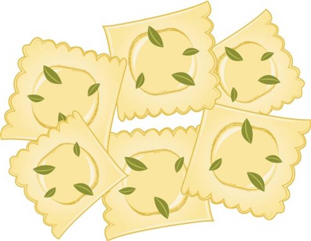 Picture of Ravioli Pasta SVG File