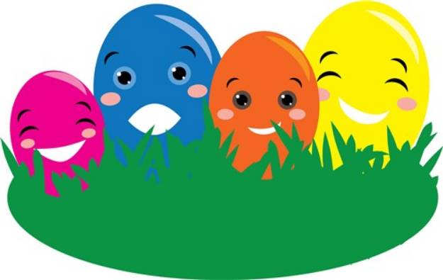 Picture of Happy Eggs SVG File