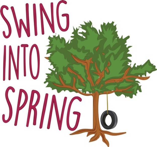 Picture of Swing Into Spring SVG File