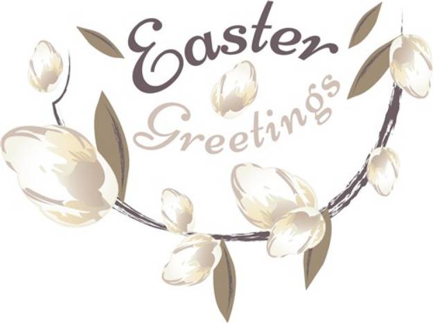 Picture of Easter Greetings SVG File