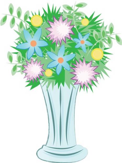 Picture of Bouquet Vase SVG File