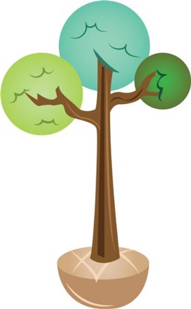 Picture of Potted Tree SVG File