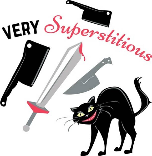 Picture of Very Superstitious SVG File