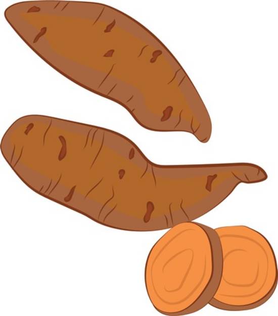 Picture of Sweet Potatoes SVG File