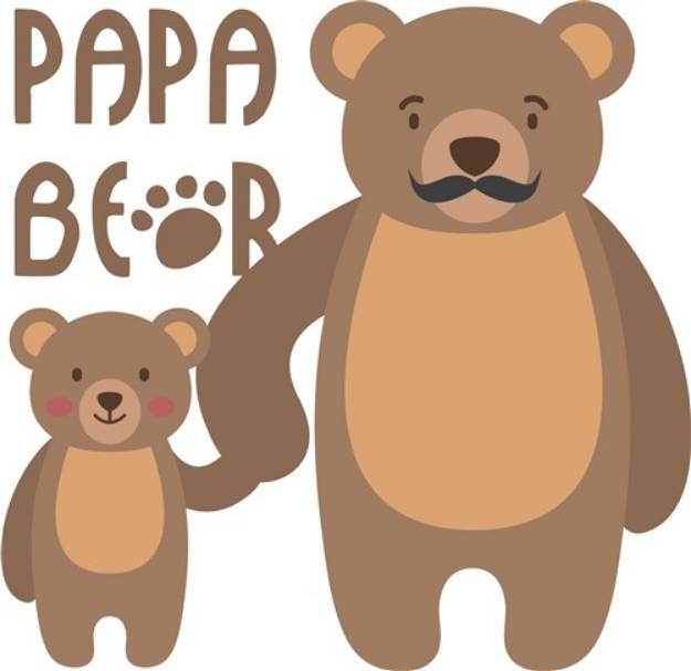 Picture of Papa Bear SVG File