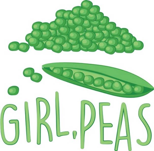 Picture of Girl Peas SVG File