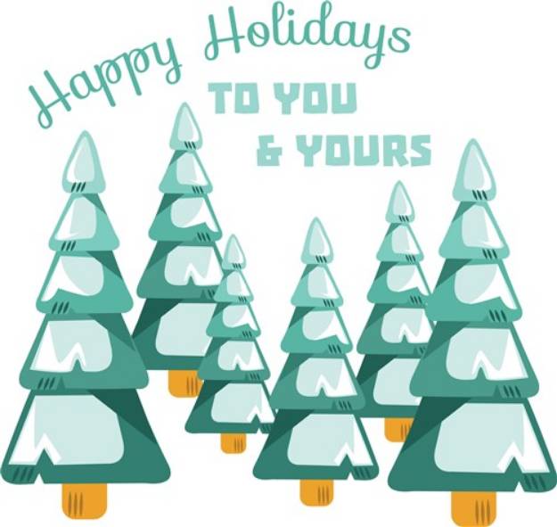 Picture of Happy Holidays SVG File