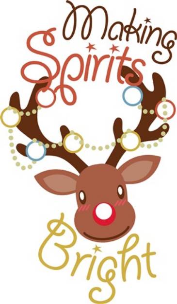 Picture of Making Spirits Bright SVG File