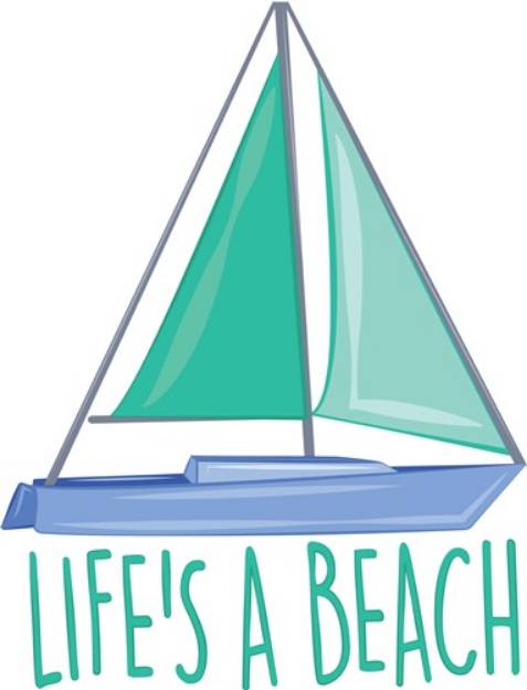 Picture of Lifes A Beach SVG File