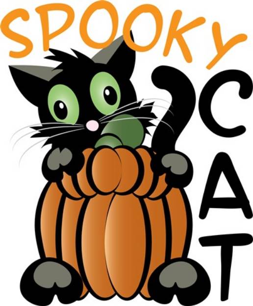 Picture of Spooky Cat SVG File