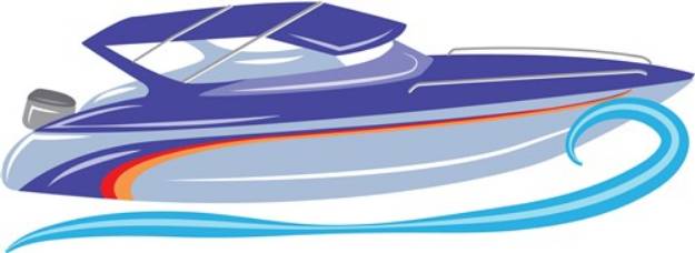 Picture of Speed Boat SVG File