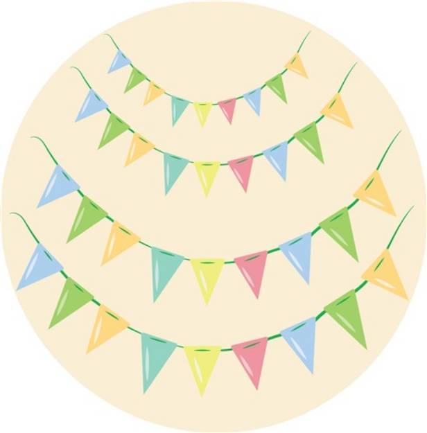 Picture of Pennant Decoration SVG File