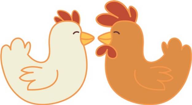 Picture of Chickens SVG File