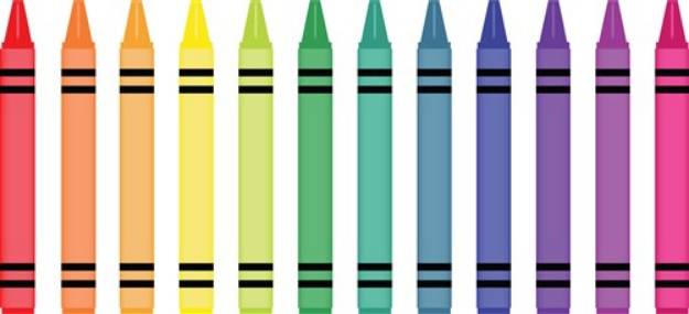 Picture of Crayon Colors SVG File