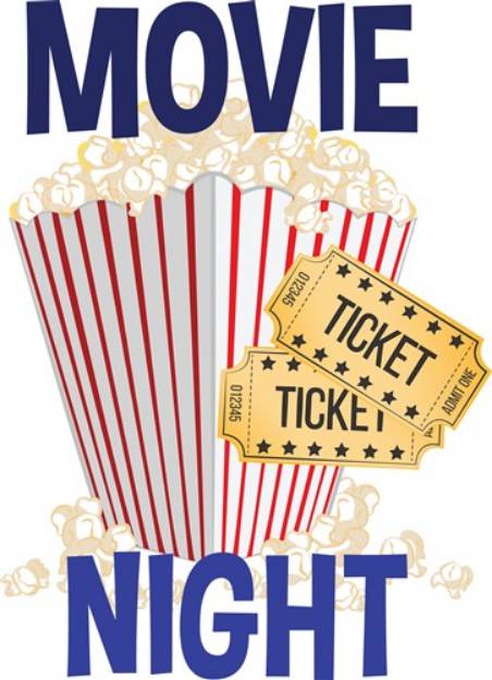 Picture of Movie Night SVG File