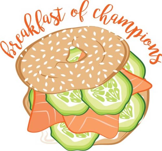 Picture of Breakfast Of Champions SVG File