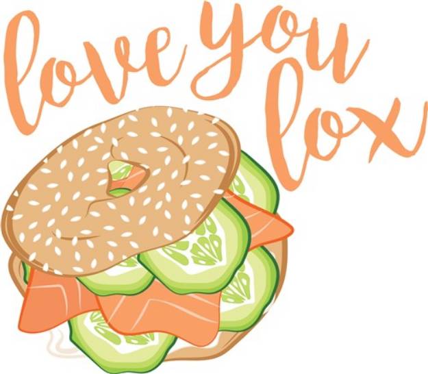 Picture of Love You Lox SVG File