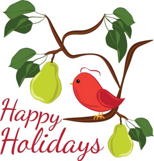 Picture of Happy Holidays SVG File