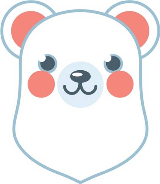 Picture of Polar Bear Head SVG File